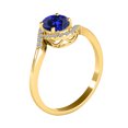 thumbnail image 3 of AoneJewelry 10K Rose, White & Yellow Gold 1.00 Carat Tanzanite Diamond Ring, 3 of 4
