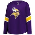 thumbnail image 2 of Women's Fanatics Purple Minnesota Vikings Plus Size Redzone 3/4-Sleeve Scoop Neck T-Shirt, 2 of 3
