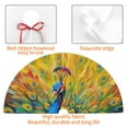 thumbnail image 4 of Yiaed Peacocks Print Christmas Tree Skirt , Tree SkirtsTree Mat for Christmas Winter Holiday Indoor Decorations-48", 4 of 7