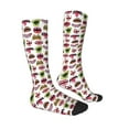 thumbnail image 3 of Balery Halloween Mouth Printed Novelty Socks Men's Women's Crew Socks Sports Socks Knee High Socks Cotton Socks Quirky and Cool Socks, 3 of 9