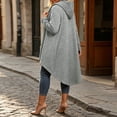 thumbnail image 7 of Luvrsol Zip Up Hoodies Women Drawstring Hood Zip Long Jacket Casual Top with Side Deep Pockets S-2XL, 7 of 7