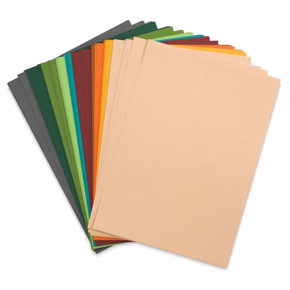 Sizzix Surfacez Cardstock Pack 8"X11.5" 60/Pkg-Eclectic, 10 Colors