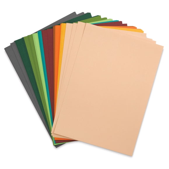 Sizzix Surfacez Cardstock Pack 8"X11.5" 60/Pkg-Eclectic, 10 Colors