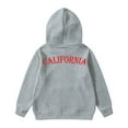 thumbnail image 5 of Girls Hoodie Long Sleeve Spring Letter California Print Hooded Sweatshirt(Big Boys), 5 of 5