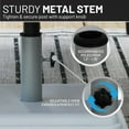 thumbnail image 4 of 40 lb Umbrella Base for Patio Table – Heavy Duty White Base with 4" Stem, Fits 1"-1.5" Poles, Outdoor Use, 4 of 10