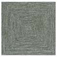 thumbnail image 2 of Safavieh Braided Shelagh Abstract Machine Washable Reversible Area Rug, Dark Green, 5' x 5' Square, 2 of 11