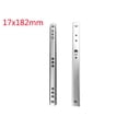 thumbnail image 3 of 17mm Groove Drawer Runners Partial Extension Heavy Duty 10kg Capacity Steel Bearing Slides for Cabinets Furniture 182-450mm Depth, 3 of 9