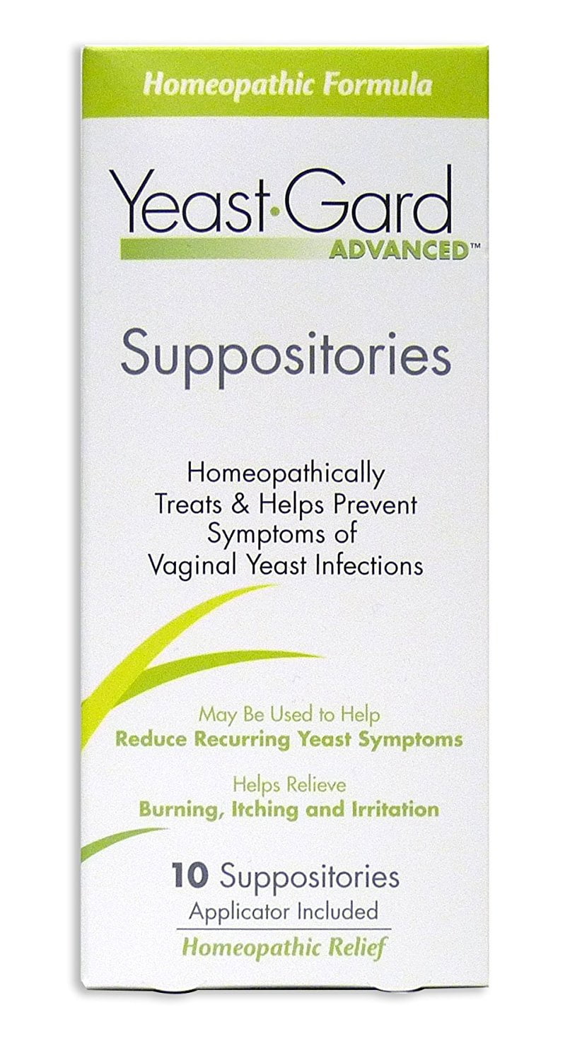 YeastGard Advanced Vaginal Yeast Infection Feminine Suppositories, 10