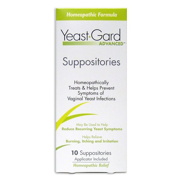 YeastGard Advanced Vaginal Yeast Infection Feminine Suppositories, 10