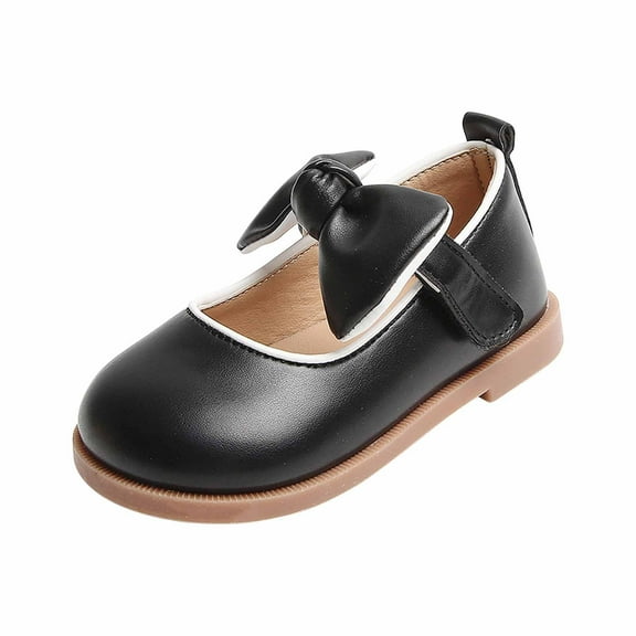 Honeeladyy Sales Baby Girl Children's Soft-soled Small Leather Shoes Princess Shoes Thick Bottom Casual Shoes