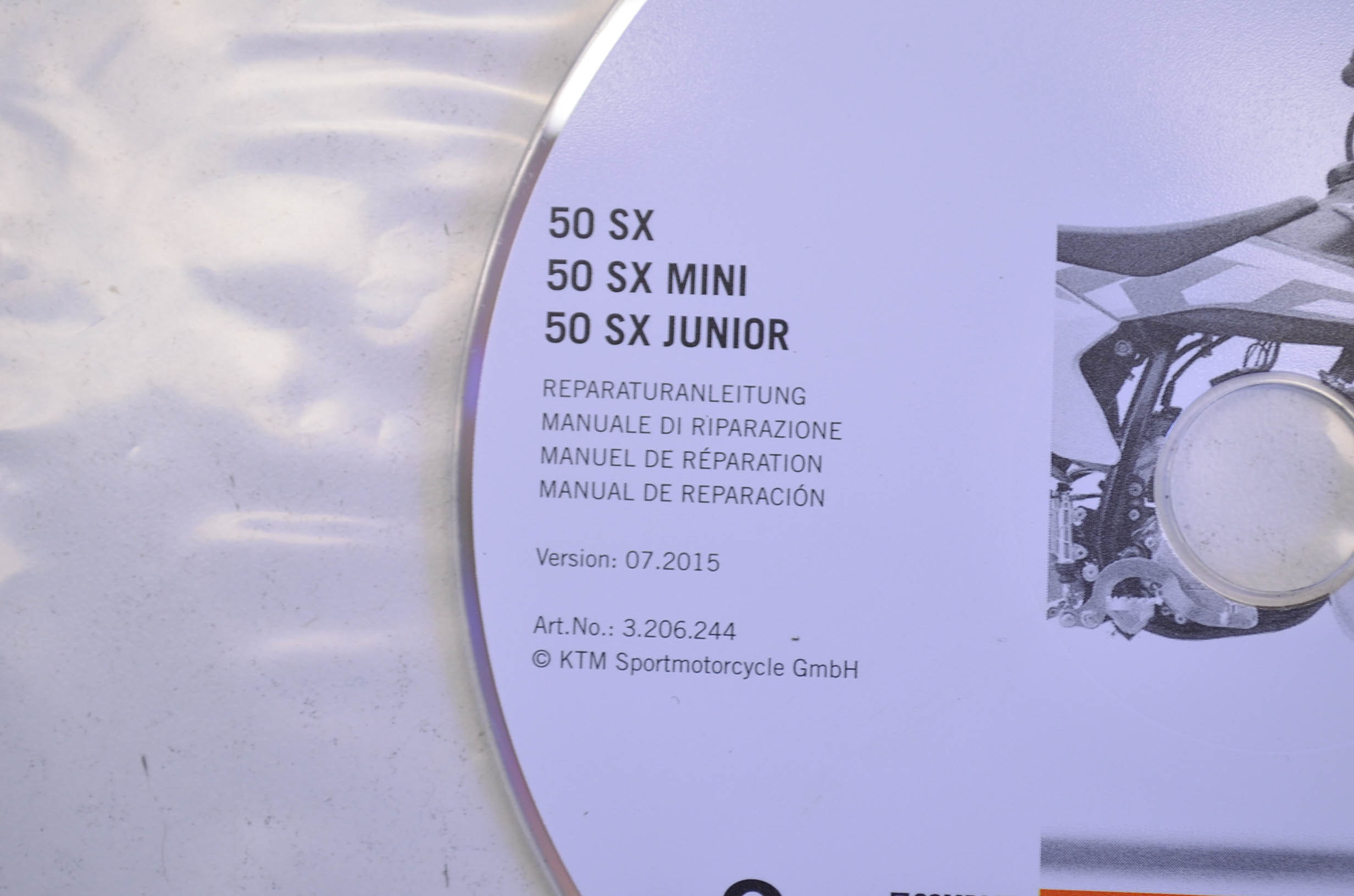 KTM 3206244 2009-2016 50 SX, 50 SX MINI, 50 SX JUNIOR Repair Manual CD Disc  QTY 1 - Walmart.com