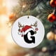 thumbnail image 5 of Adornos navideños, adornos navideños, regalos navideños, adorno con nombre y letra, adorno con inicial familiar, adorno personalizado, adorno navideño con nombre familiar, etiqueta acrílica para regal, 5 of 9