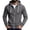 Dark Gray #053, variant on Men Lightweight Full Zip Hoodie Jacket Casual Sports Outdoor Pullover with Zippered And Pockets, 2XL