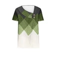 thumbnail image 4 of Fiudx Camisetas para Mujer Top Informal de Primavera y Verano de Manga Corta con Cuello En V para Mujer, 4 of 5