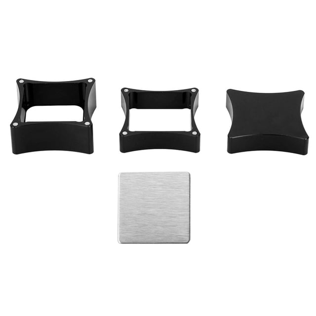 Soporte universal de aluminio para puntas de taco de billar y snooker (negro)
