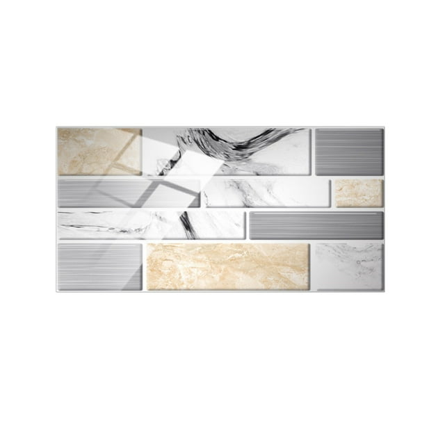 Wall Tile Stickers for Kitchen and Bathroom Decoration - 2D Self-Stick Arts Crafts and Sewing 1PC