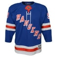 thumbnail image 2 of Youth Mika Zibanejad Blue New York Rangers Home Premier Player Jersey, 2 of 3