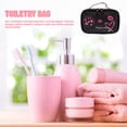 thumbnail image 3 of Niceauty 1Pc Portable Black Makeup Bag with Multiple Compartments for Organized Storage, 3 of 8