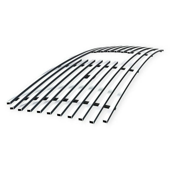 APS Compatible with Honda Pilot 2006-2008 with Logo Show Main Upper Stainless Steel Chrome Billet Grille Grill Insert H67113A