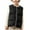 Black, variant on Boys Girls Down Vest Warm Winter Lightweight Buttons Sleeveless Coat 2-10 Years