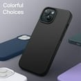thumbnail image 6 of JETech Silicone Case for iPhone 15 6.1-Inch, Silky-Soft Touch Full-Body Protective Phone Case, Shockproof Cover (Black), 6 of 6