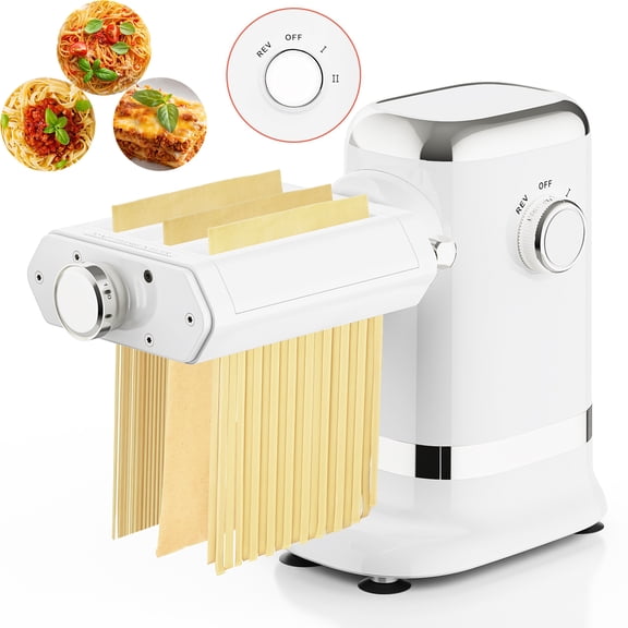 TOCOKEID 3-in-1 Electric Adjustable Pasta Maker machine with 700W Max Motor, Pasta Sheet Roller & Cutter Set