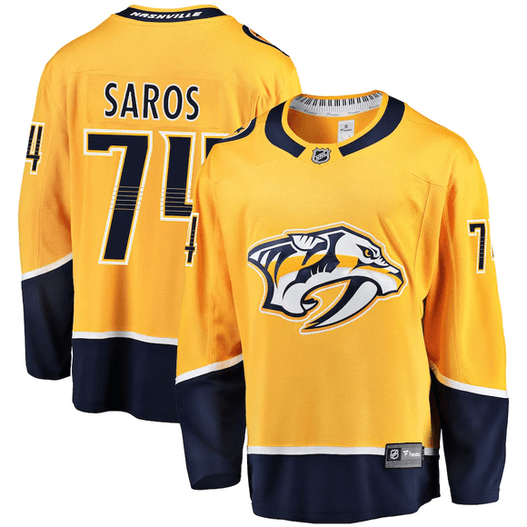 Juuse Saros Nashville Predators NHL Fanatics Breakaway Home Jersey, XX-Large