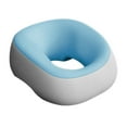 thumbnail image 2 of Almohada de espuma viscoelástica para boca abajo, cómoda y transpirable, ergonómica para masajes de salón, para viajes, para hombres y amigos. Azul claro gris, 2 of 9