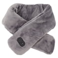 thumbnail image 1 of Heated Neck Wrap, Skin Friendly USB Powered Heating Scarf Vibration Massage Pure Color Muscle Relaxation Soft Washable Warm  For Home Dark Gray, 1 of 8