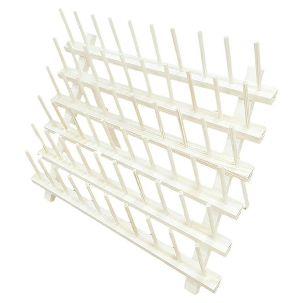 Soporte para carretes de hilo, soporte para hilo, montaje en pared, costura y bordado, estable. 60 ganchos