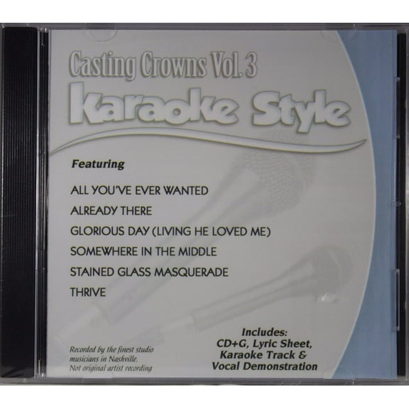 Casting Crowns Volume 3 Daywind Christian Karaoke Style NEW CD G 6 Songs