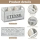 thumbnail image 5 of Porta Utensilios De Cocina Blanco Organizador De Utensilios De Madera Para Encimera Con 3 Compartimentos Organizador Grande Para Utensilios De Cocina Porta Utensilios De Cocina Utensilios De Coc, 5 of 7