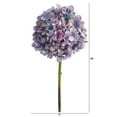 thumbnail image 2 of Nearly Natural 19" Hydrangea Artificial Flower (Set of 3), Multicolor, 2 of 3