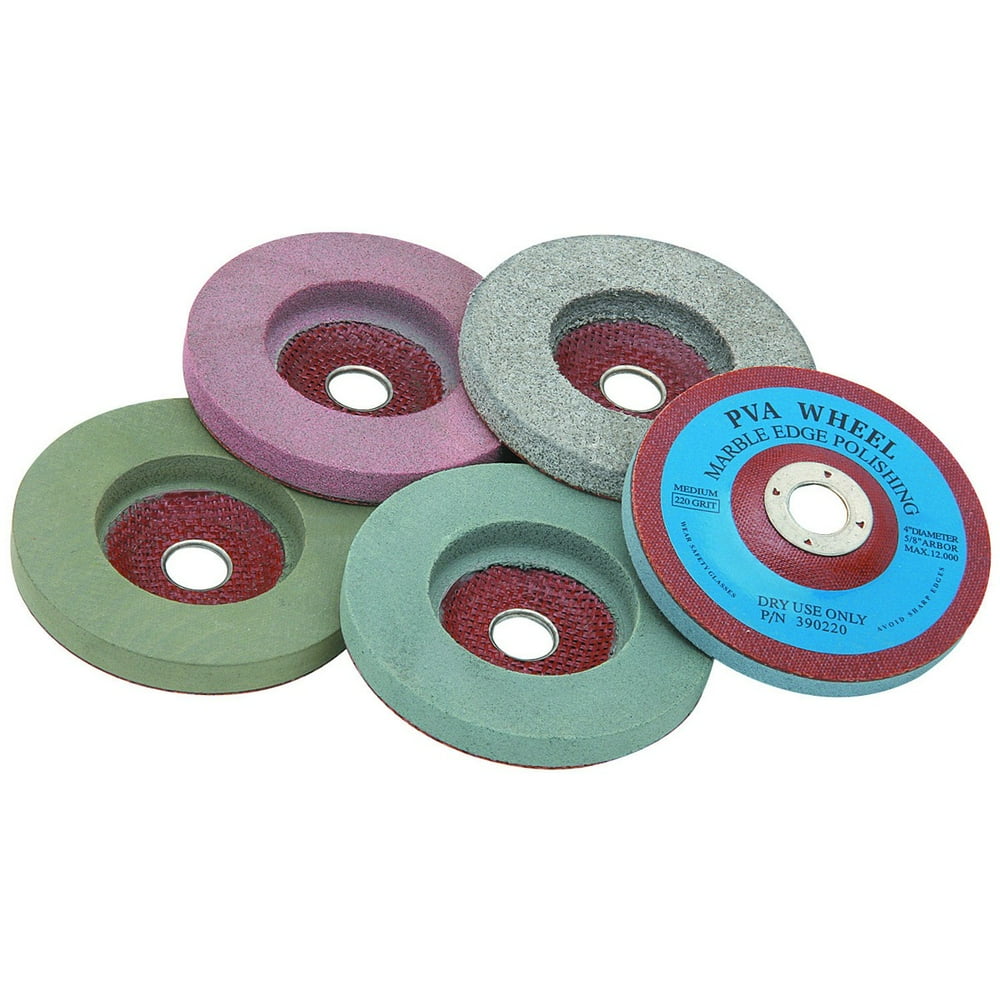 Warrior® 4 in. Polishing Wheel Set 5 Pc Silicon carbide Abrasive Color