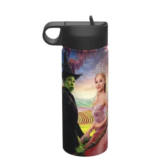 18 Oz Sports Insulated Water Bottle Wicked Stainless Steel Kettle Leak Proof for Sports Gym Travel