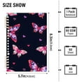 thumbnail image 4 of joogoo Spiral Journal Notebook Butterfly Sparkling College Ruled Notebooks 8.3" x 5.7" 1 PC, 4 of 8
