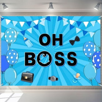 MEHOFOND 7x5ft Boy 1st Birthday Photo Backdrop Blue And White Balloon Gold Star Backdrop For Photography First Birthday Decorations Banner Newborn Cake Table Photo Booth