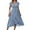 07# Blue, variant on Qwertyu Summer Floral Dress for Women 2025 Beach Vacation Sundresses Flowy V Neck Plus Size Ladies Trendy Casual Dresses Navy L