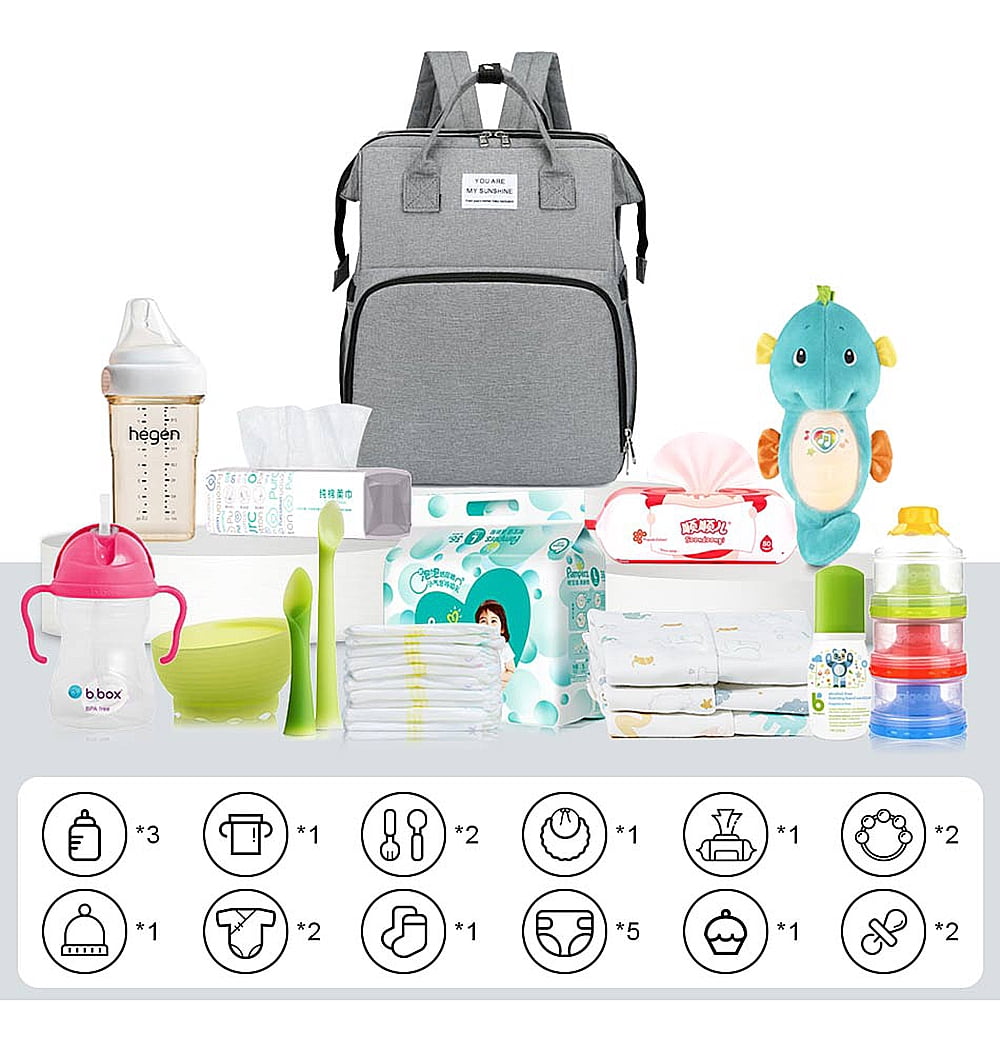 Momcozy Baby Diaper Bag Backpack, Large Travel Diaper Bag Backpack, 560g  Ultra Lightweight Stylish Diaper Bags, Waterproof Unisex Baby Bags for Boys  Girls, Baby Registry Search Shower Gifts Black