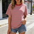 thumbnail image 2 of OJSFQUFP Womens Tops Short Sleeve Shirts Summer Outfits 2026 Spring Dressy Casual Clothes Clothing, 2 of 5