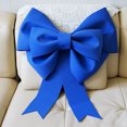 thumbnail image 3 of Farfi Christmas Big Bow Decoration Wedding Large Bow Ornament for Holiday Tree Wreath Porch Window Door Decor (Blue, 75cm), 3 of 6