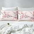 thumbnail image 2 of Erosebridal Cherry Blossoms Comforter Set Twin, Pink Floral Down Comforter, Japanese Spring Bedding Set, Pale Pink Blossom Petal Quilted Duvet, Branch Floral Duvet Set for Women,Girly Romantic, 2 of 3