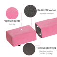 thumbnail image 3 of Soozier 7ft Pink Gymnastics Balance Beam | Folding Design, Wood Core | Home Gym & Training Exercise Beam - 82.7" L, 3 of 7
