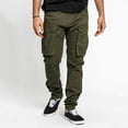 thumbnail image 7 of pstuiky Cargo Pants for Men, Men Drawstring Straight Overalls Outdoor Fitness Pants Long Pants with Multiple Pockets Leisure Army Green L, 7 of 7