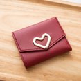 thumbnail image 1 of Bolsas de dinero tarjetero monedero carteras cortas Monedero Lindo Carteras cortas Bolsas de dinero de moda Tarjetero práctico para niñas MujeresRojo ANGGREK Otros, 1 of 1