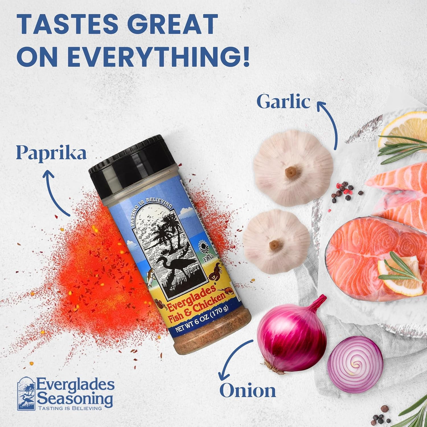 (6 pack) Everglades Fish and Chicken Seasoning Mix - Seafood Flavor, 6 oz