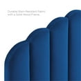 thumbnail image 4 of Pemberly Row Lit Plateforme Complet en Velours Performance Moderne Bleu Marine, 4 of 8
