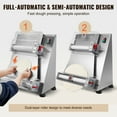 thumbnail image 2 of KFFKFF Automatic Pizza Dough Sheeter, Electric 390W, Produces 260 Dough Sheets Per Hour, 3-15 Inch Press, Adjustable Thickness, Stainless Steel, Ideal for Pasta Making Equipment, 2 of 9