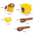 thumbnail image 2 of Juego de 5 uds de juguetes para arena de playa, formas de cubo de arena, rastrillo de pala, regadera, juguetes de playa al aire libre de verano YUNYI BRAND Deportes, 2 of 8