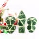 thumbnail image 5 of Dados poliédricos Zulema 7 Uds D8 D10 D12 D20 Color Retro verde, 5 of 8